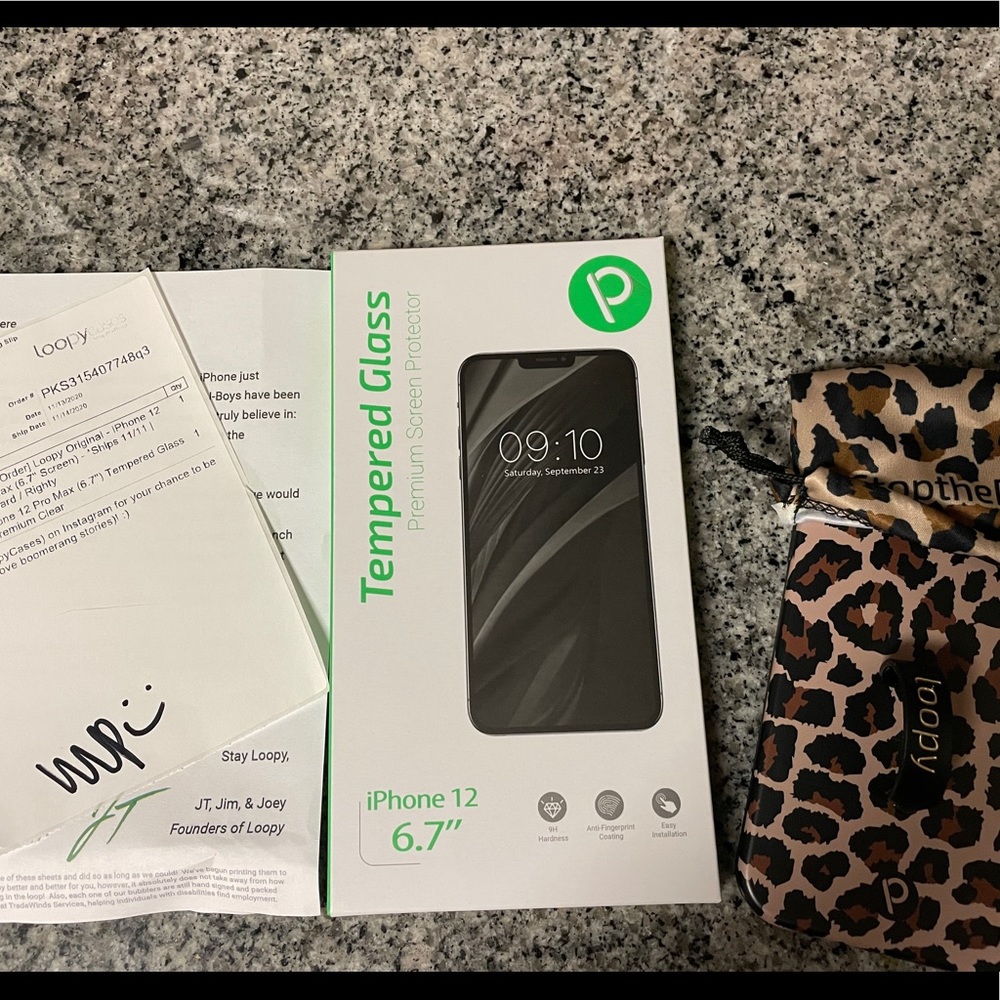 NEW Loopy iPhone 12 Pro Max Case&Screen Protector